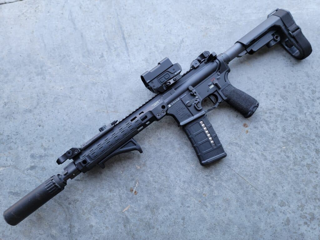 12.5" AR Pistol with LP-1 and suppressor