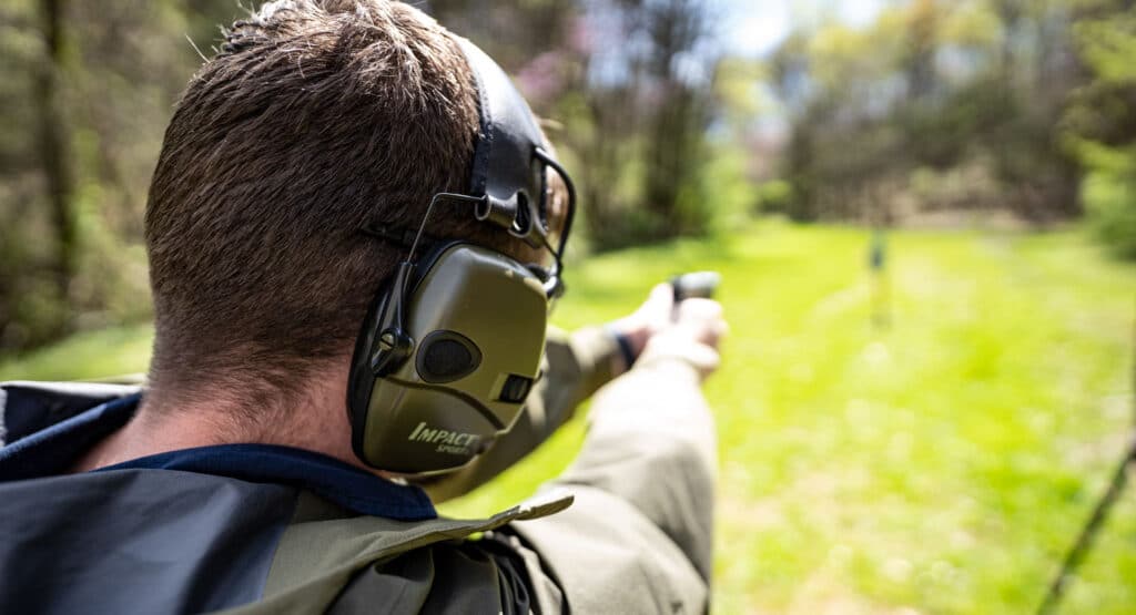 hearing protection while shooting