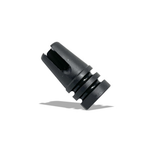 L&S M16A1 Style Flash Suppressor – 1/2×28, Parkerized, Three Prong